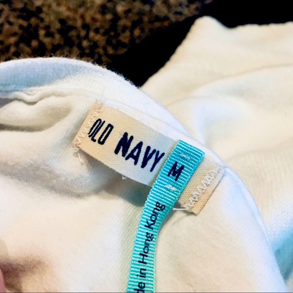 Old Navy white halter top size M